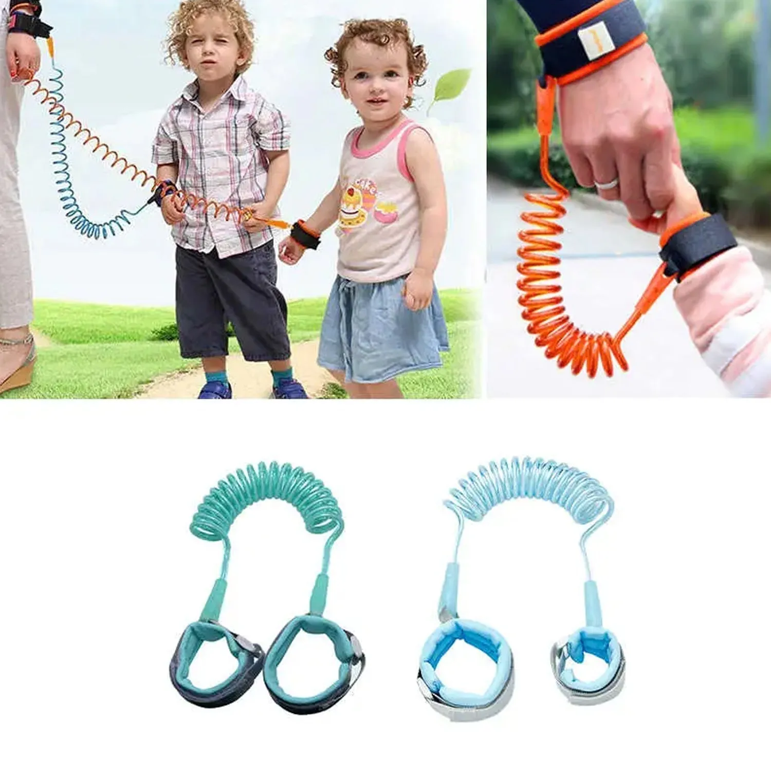 0369 Baby Child Anti Lost Safety Wrist Link Harness Strap Rope Leash Walking Hand Belt for Toddlers Kids