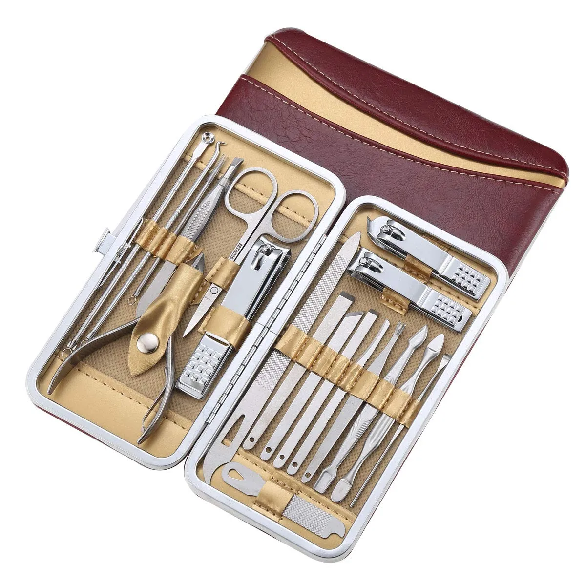 18 in 1 Stainless Steel Professional Manicure Set with Case