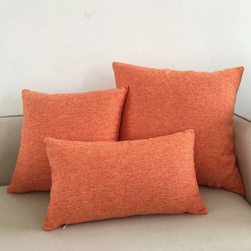 18x18 Orange Pillow Covers