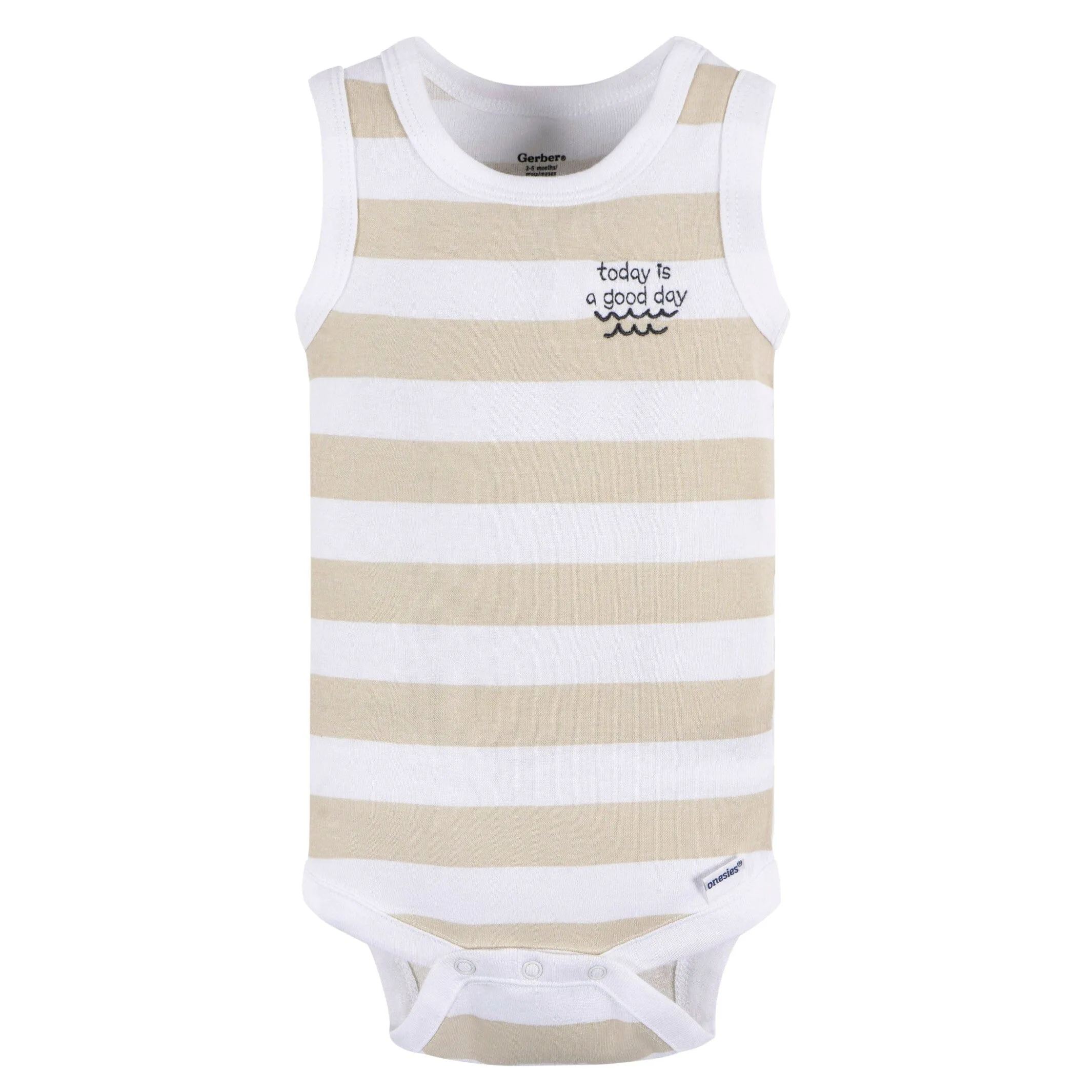 4-Pack Baby Boys Coastal Sleeveless Onesies® Bodysuits