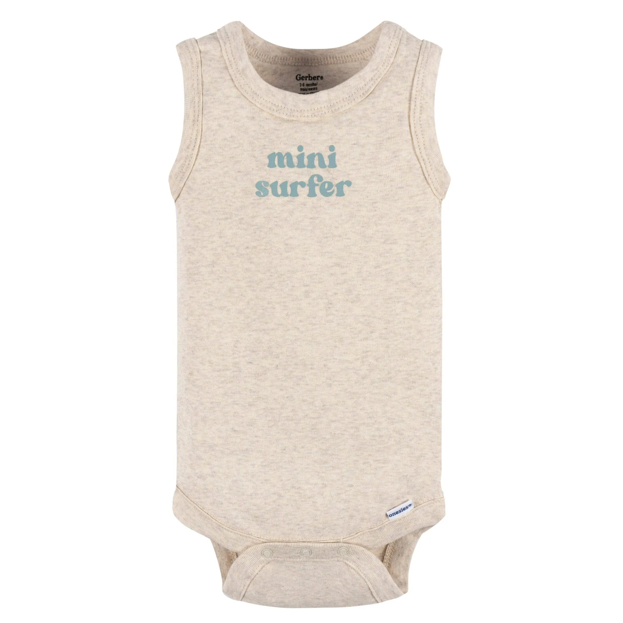 4-Pack Baby Boys Surfer Sleeveless Onesies® Bodysuits