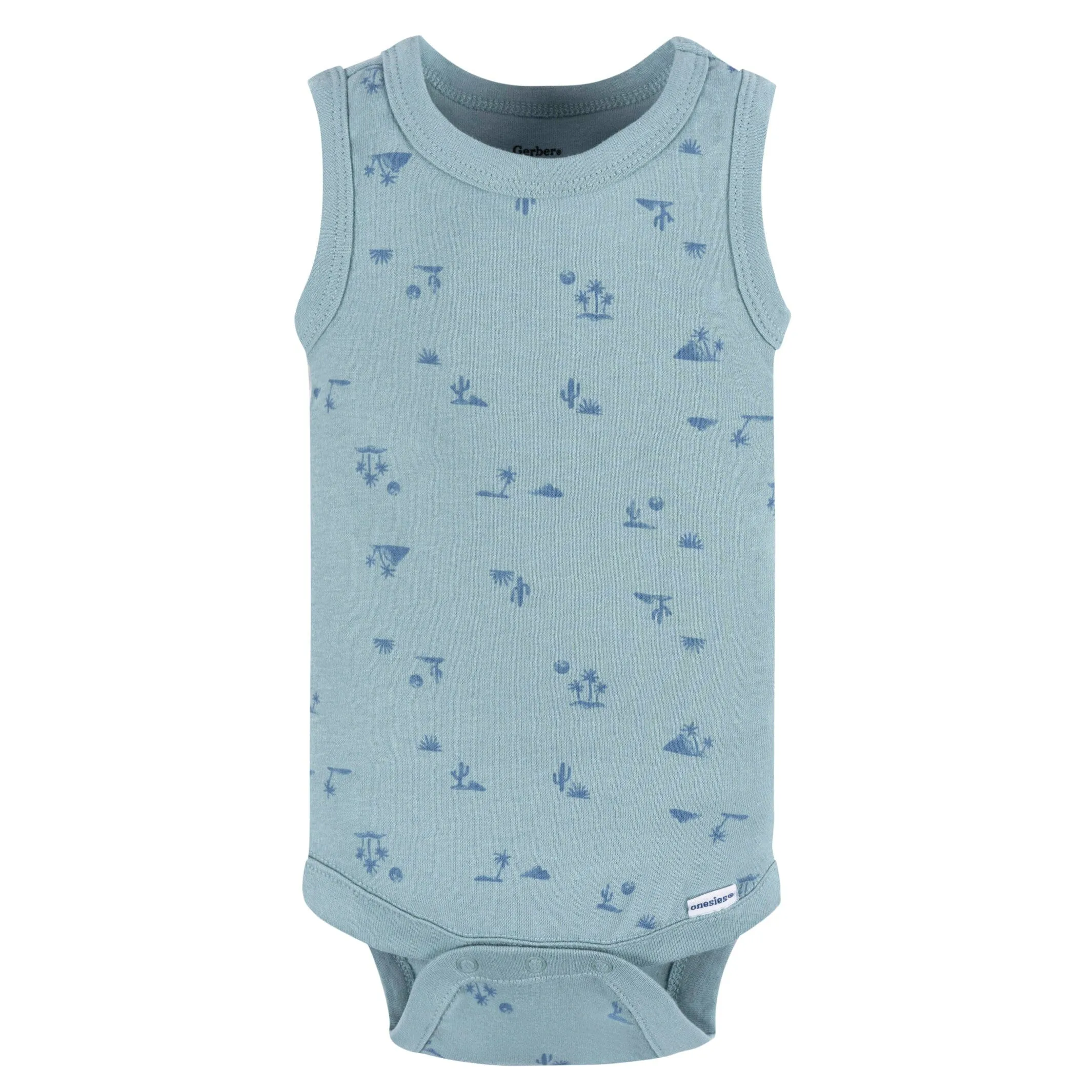 4-Pack Baby Boys Surfer Sleeveless Onesies® Bodysuits