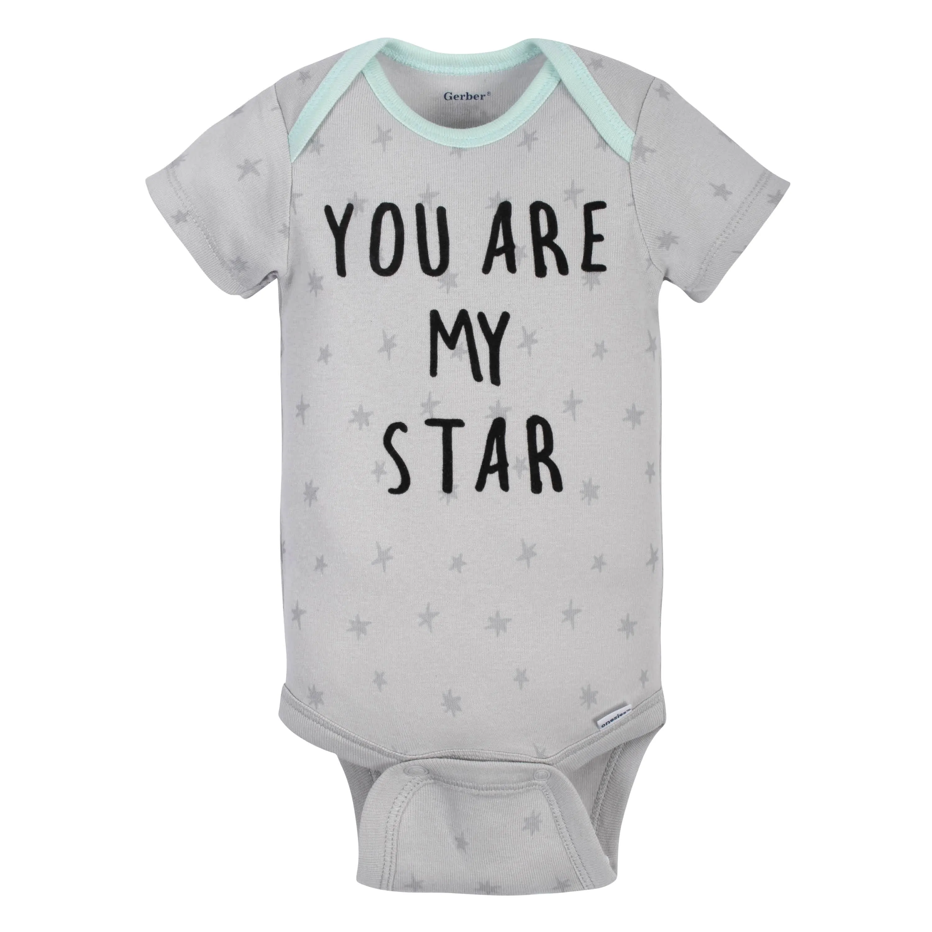 5-Pack Baby Neutral Giraffe Short Sleeve Onesies® Bodysuits