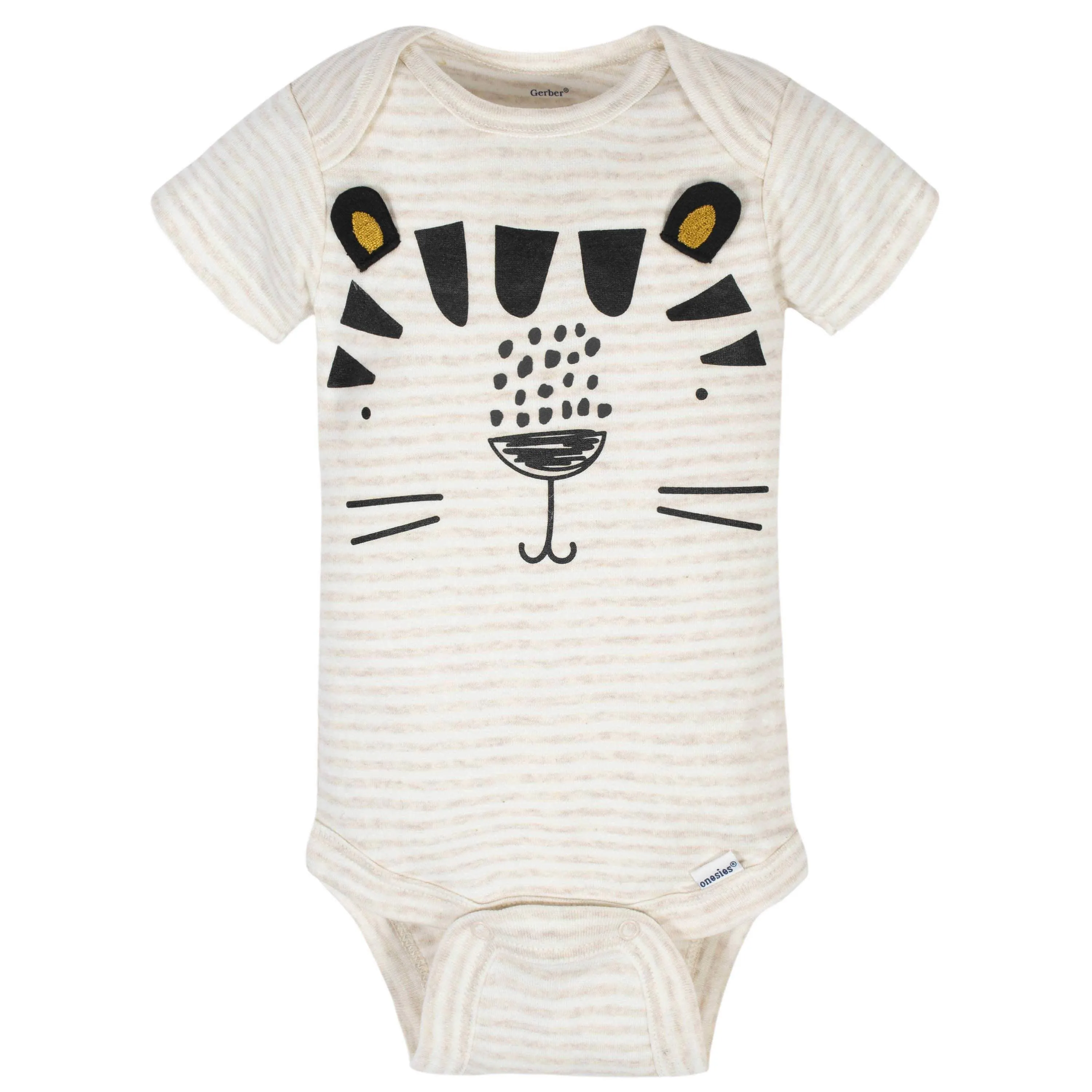 8-Pack Baby Boys Tiger Short Sleeve Onesies® Bodysuits