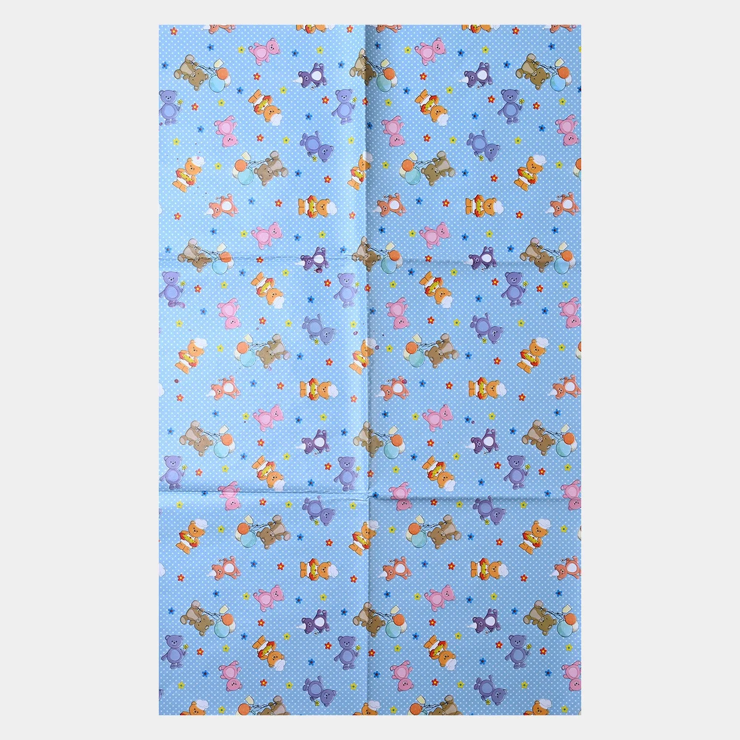 BABY CHANGING SHEET-BLUE