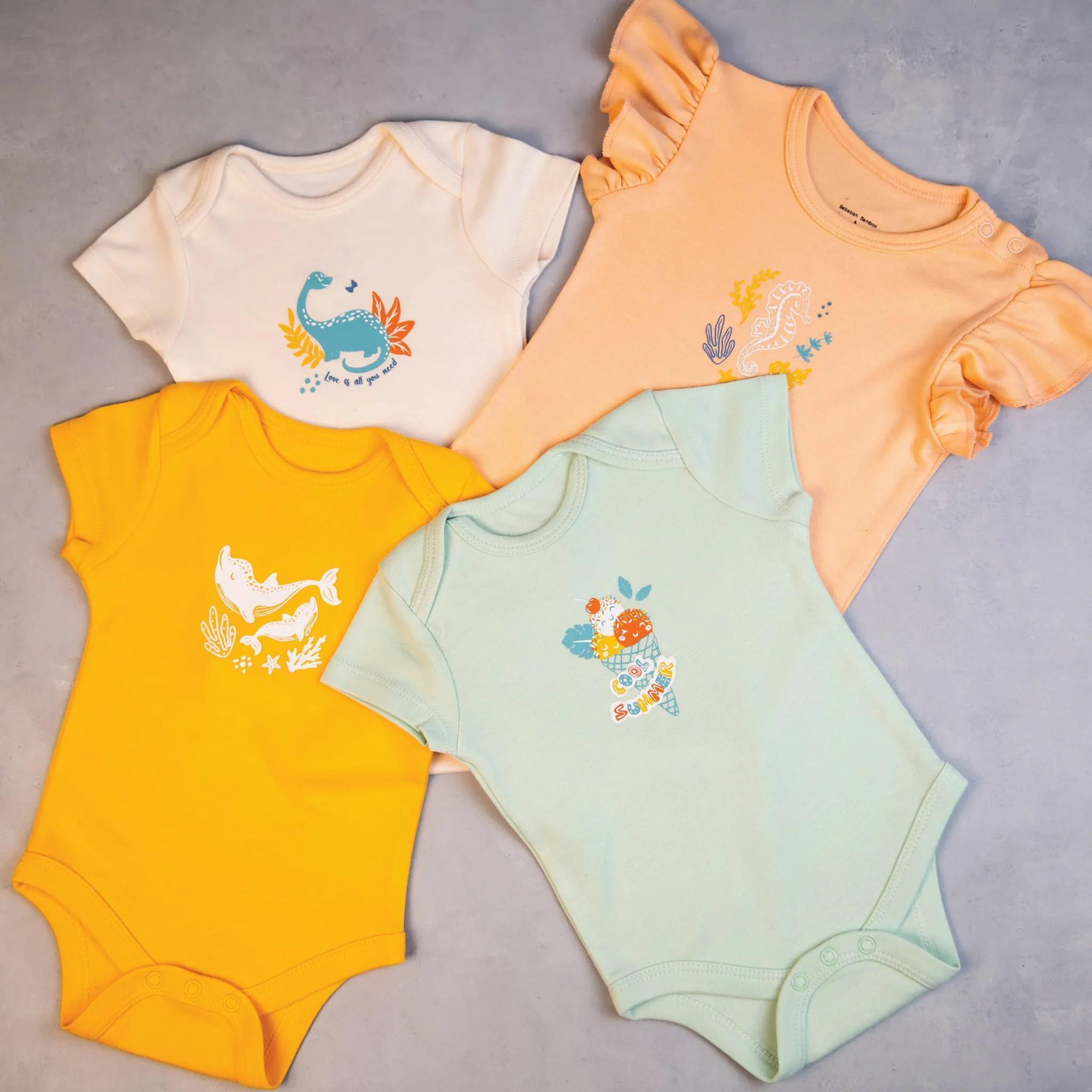 Baby Dino Organic Short Sleeve Body