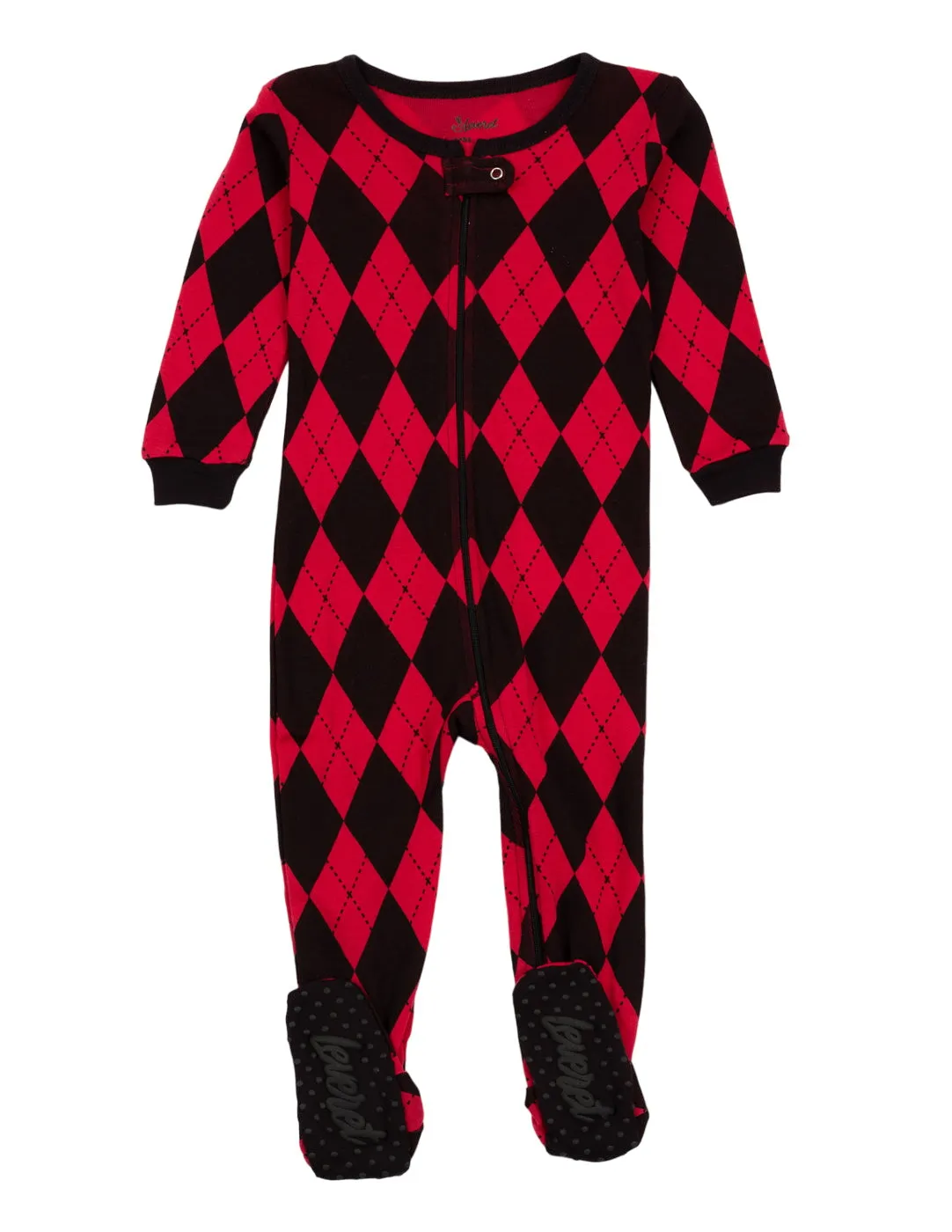 Baby Footed Argyle Print Pajamas