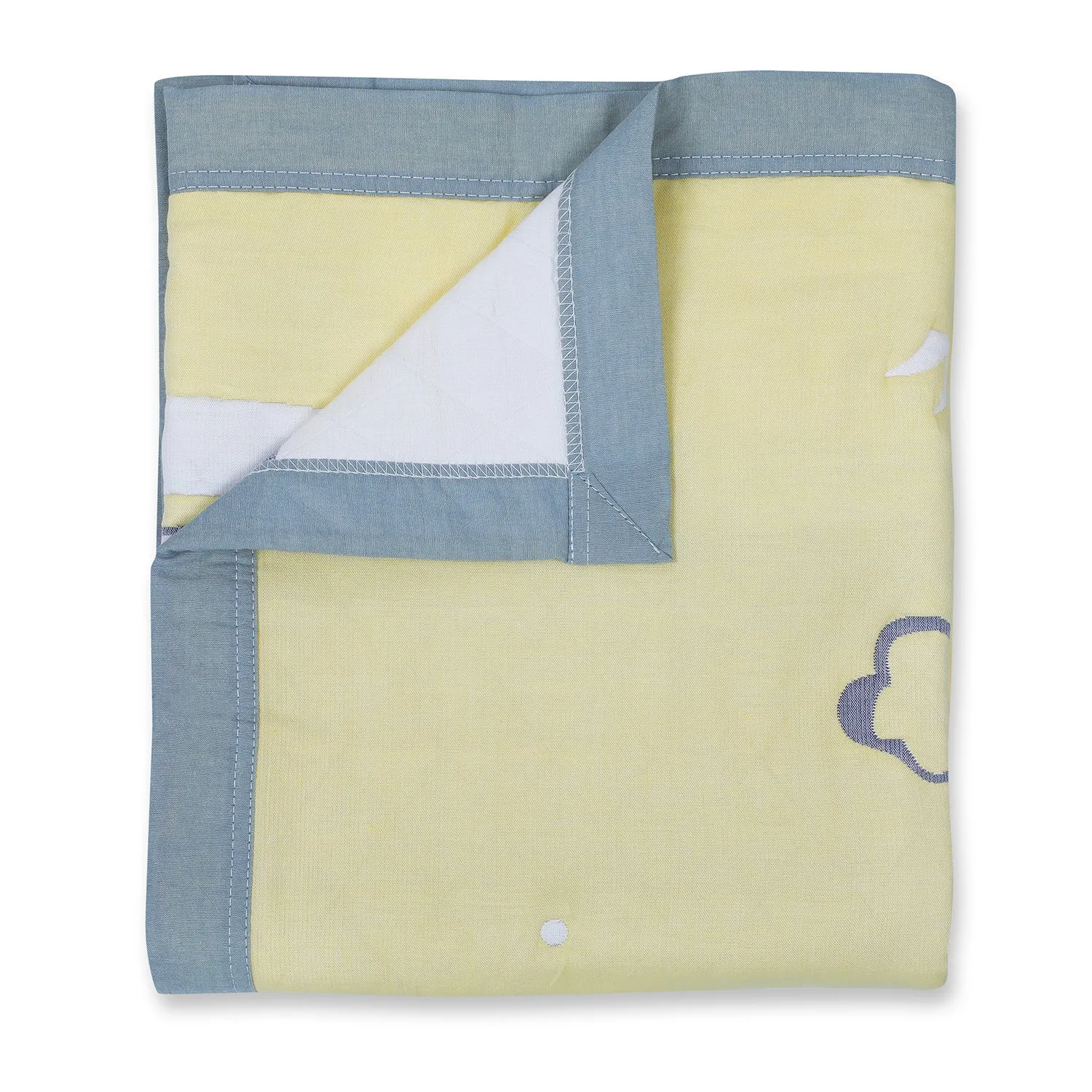 Baby Moo Wild Tiger All Season Medium Muslin Blanket - Yellow