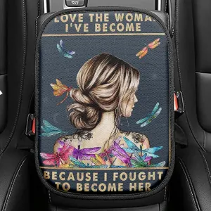 Because I Fought To Become Her Seat Box Cover, Encouragement Gifts For Women, Teens, Girls, Motivational Car Interior Accessories