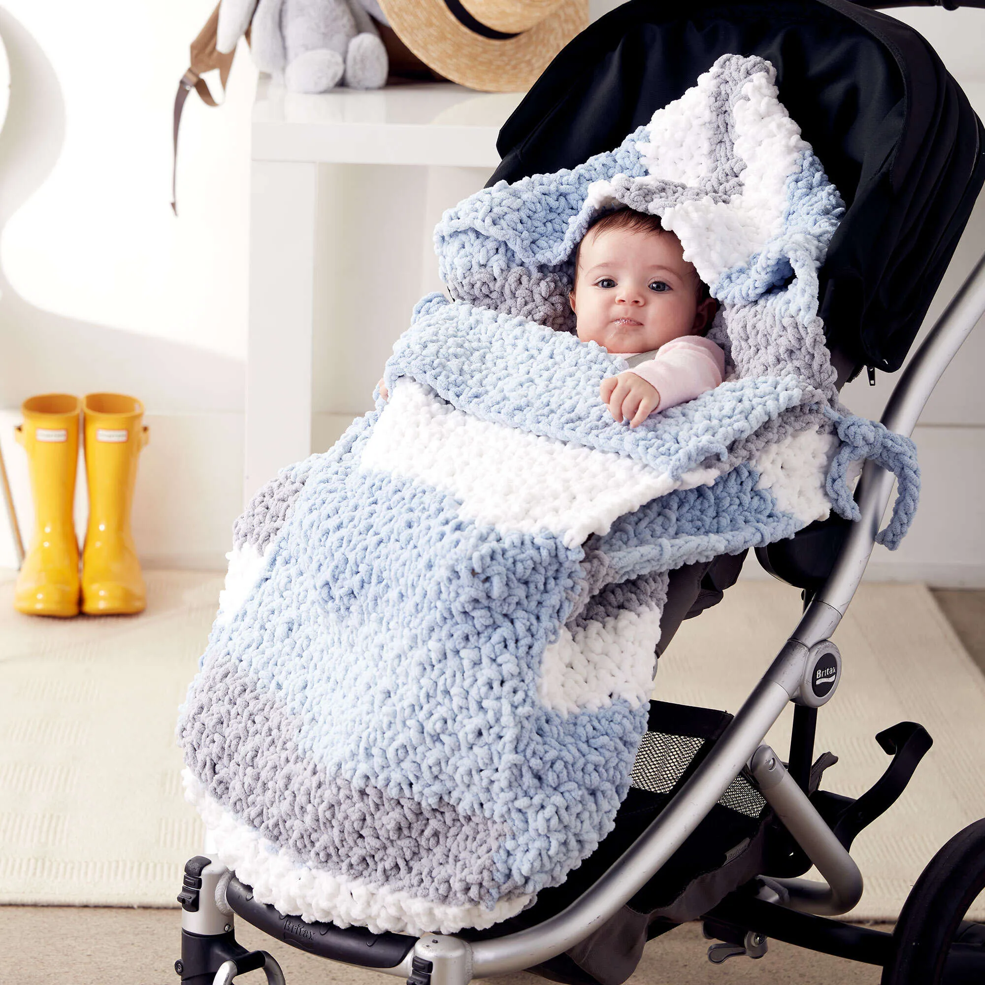 Bernat Crochet Stroller Blanket