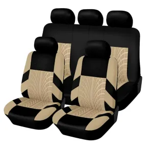 Black and Beige Car Covers For Seats