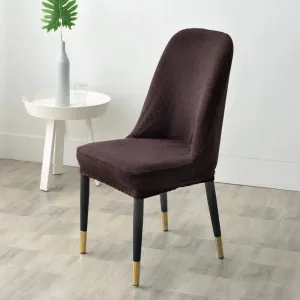 Brown Jacquard Swivel Chair Cover