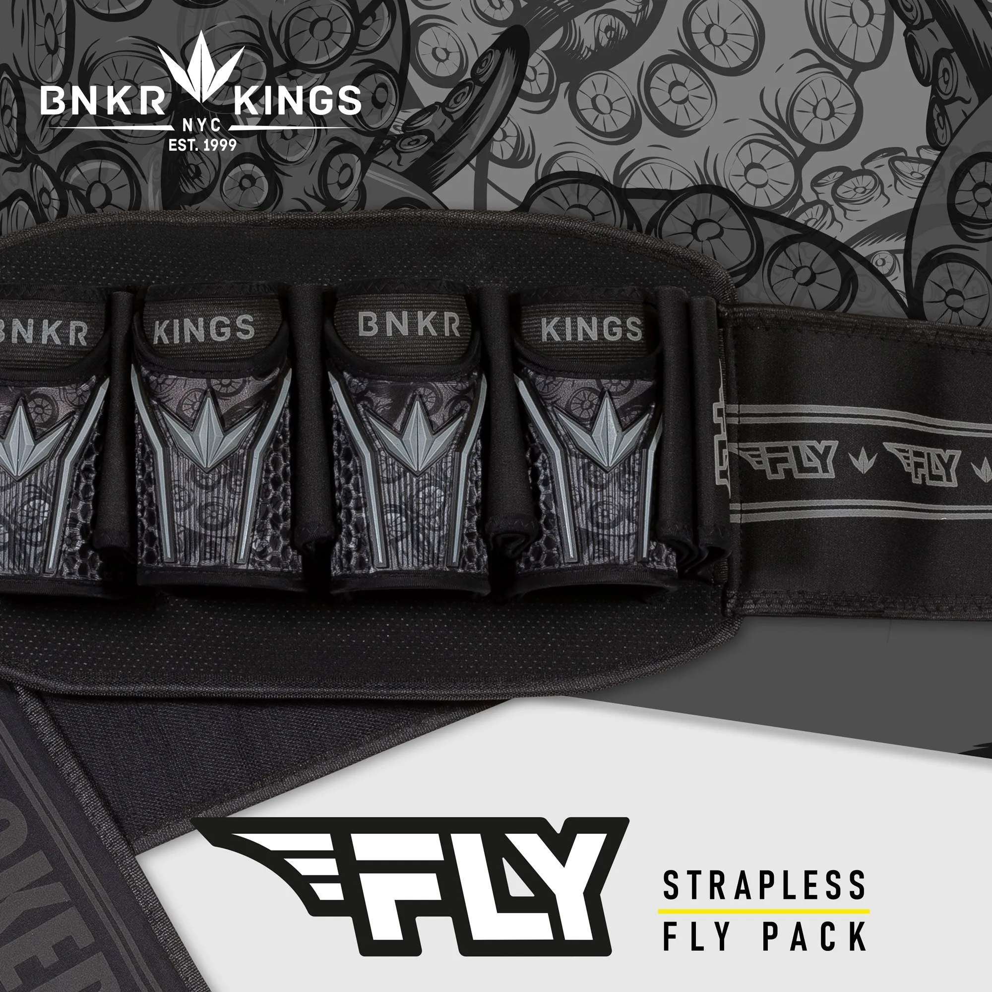 Bunker Kings Fly Pack 4 7 Harness  - Black Tentacles