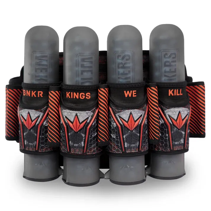 Bunkerkings Fly2 Pack Harness - 4 7  - Red Skull (incl. 8 ESC Pods) *BACK ORDERS AVAILABLE*