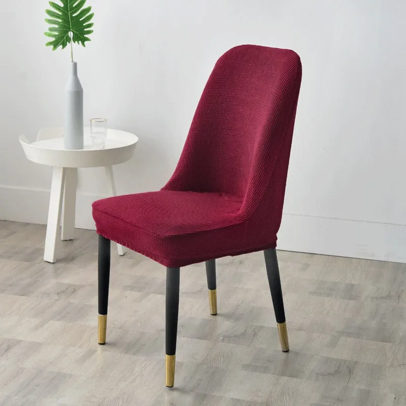 Burgundy Jacquard Swivel Chair Cover