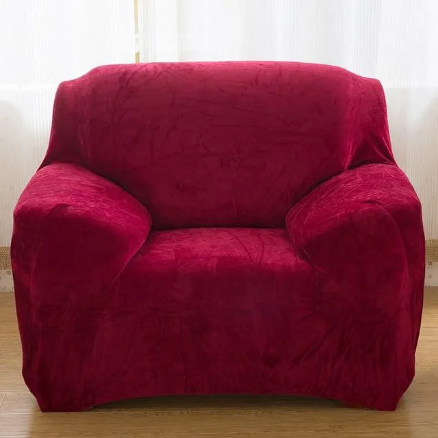 Burgundy Velvet Armchair Covers