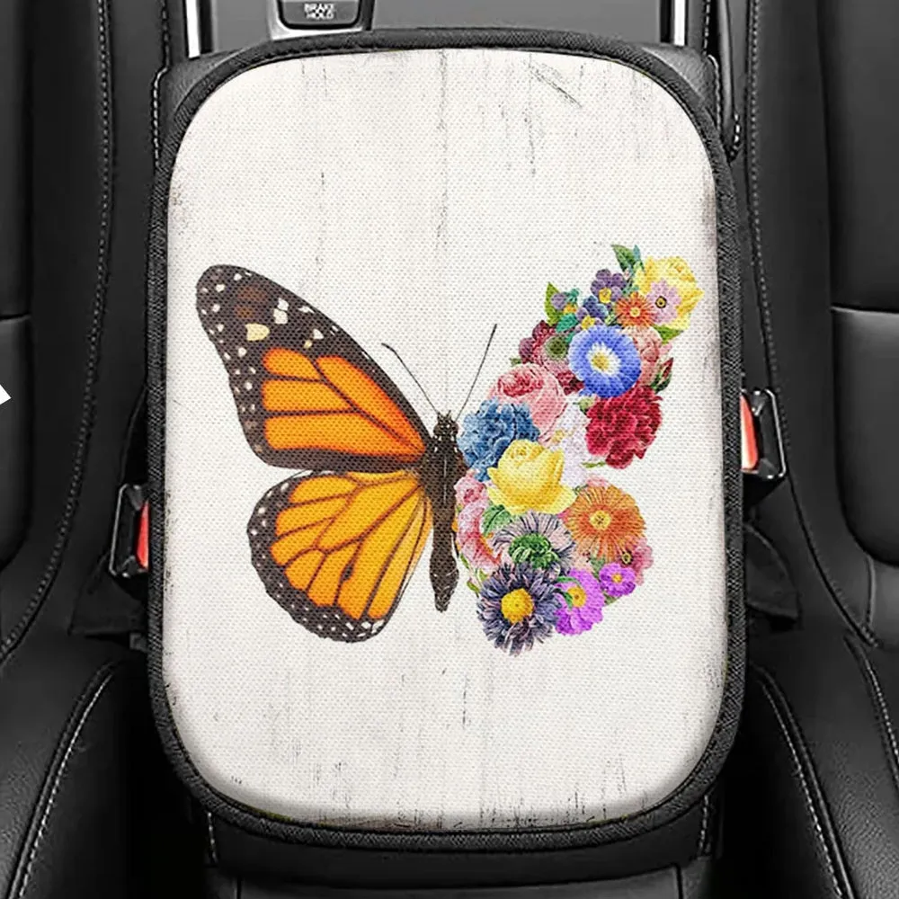 Butterfly Floral Seat Box Cover, Gift For Women