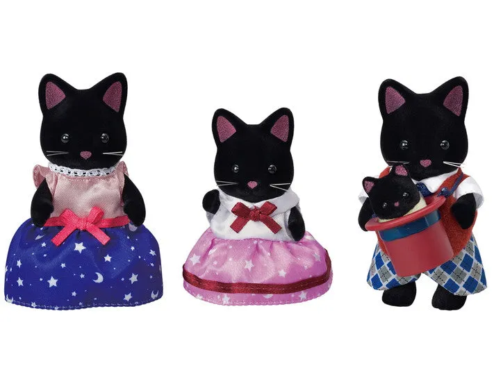 Calico Critters Midnight Cat Family