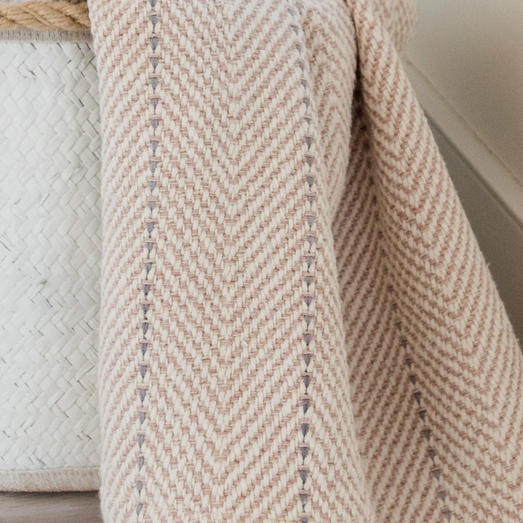 Cameo Pink Handwoven Baby Blanket