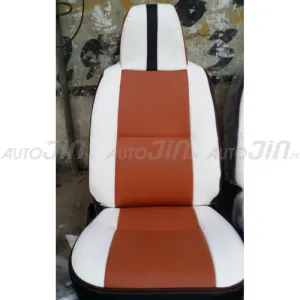 Car Seat Covers for Hatchbacks Brown & White