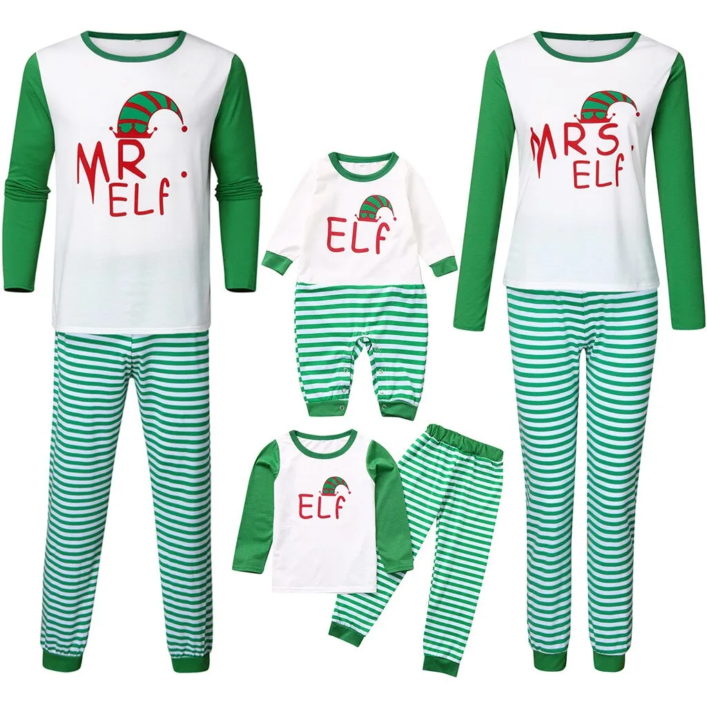 Christmas Pajamas Matching Family Pyjamas  Set Homewear Kids Sleepwear   Clothes Cartoon