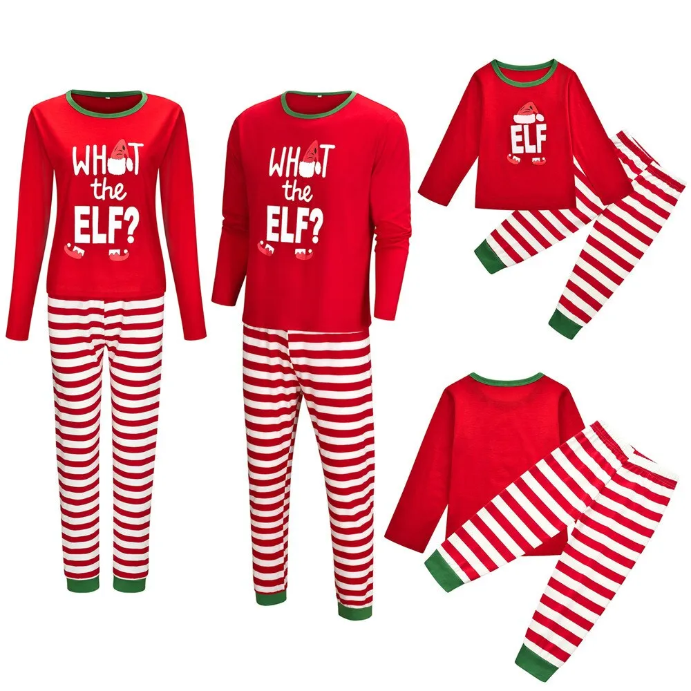 Christmas Pajamas Matching Family Pyjamas  Set Homewear Kids Sleepwear   Clothes Cartoon