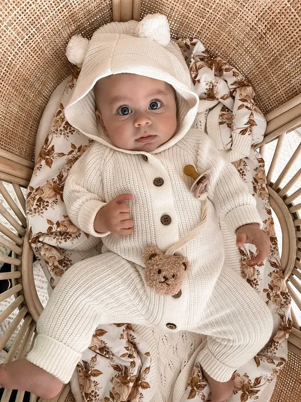 CLASSIC HOODED ROMPER | MILK