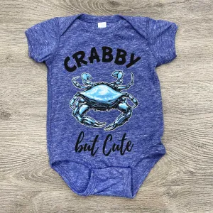 Crabby But Cute (Royal Melange) / Baby Onesie