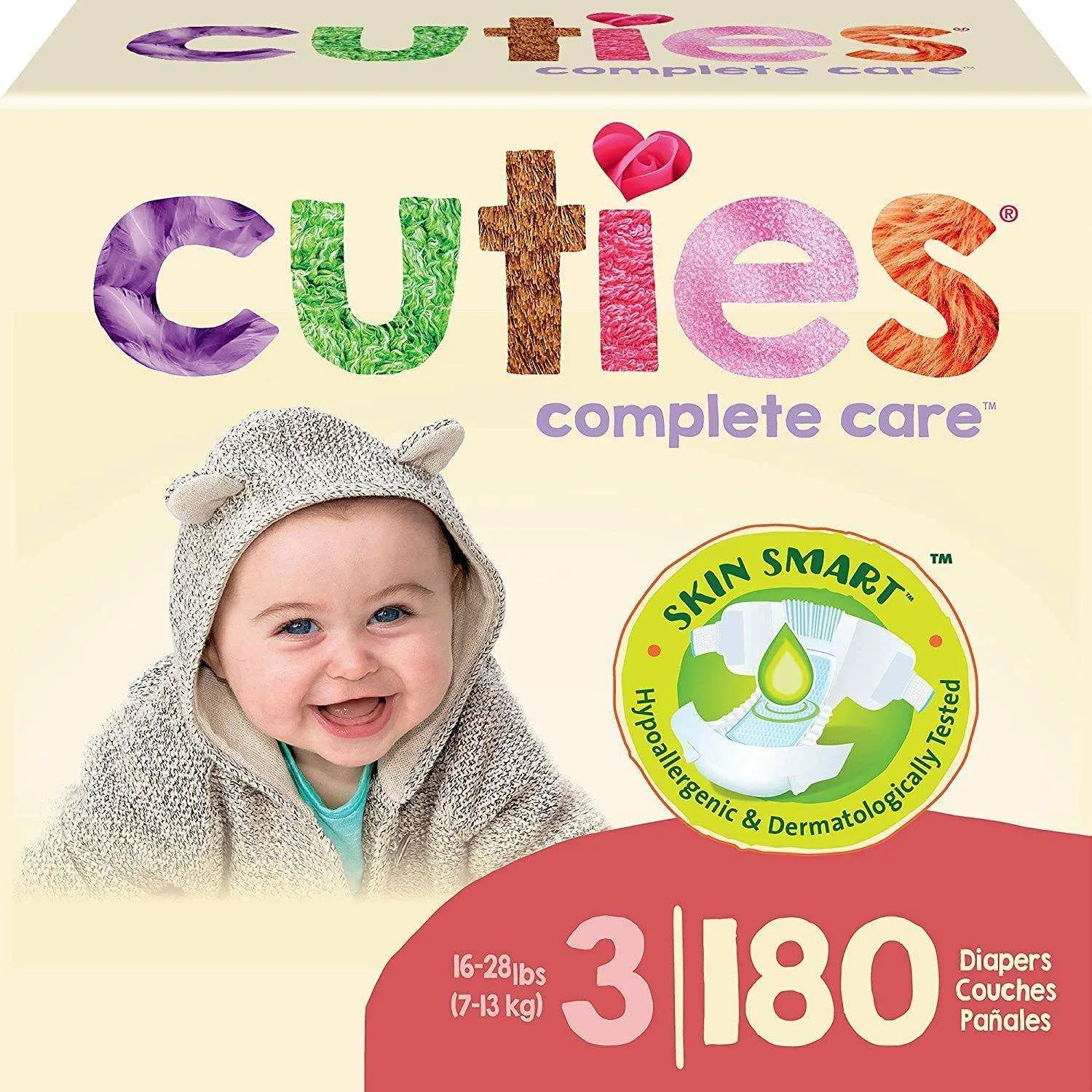 Cuties Complete Care Baby Diapers – Size 3