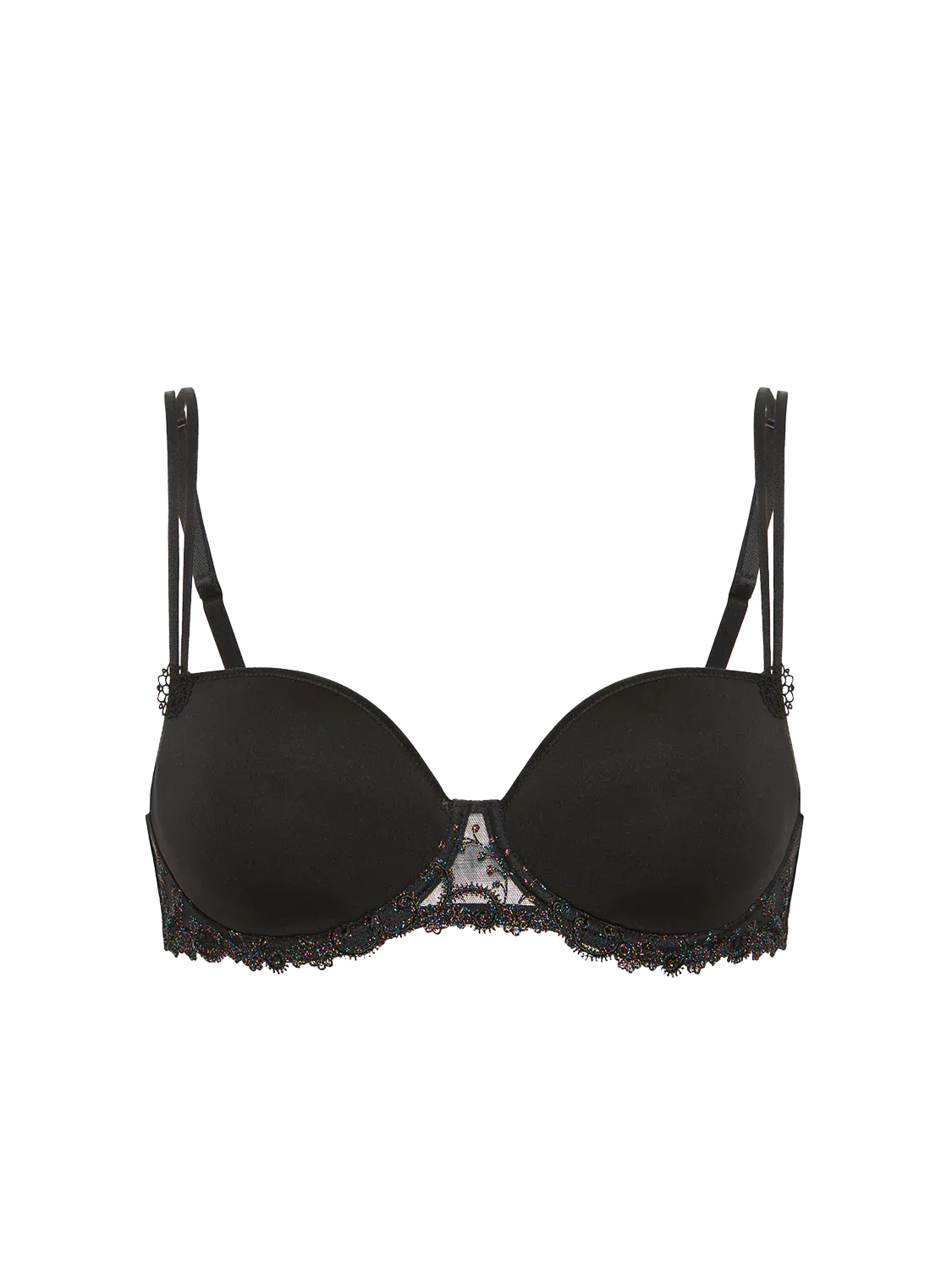 Delice Squared Neckline Spacer Bra In Noir Gem - Simone Perele