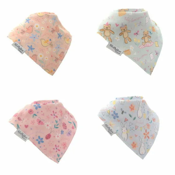 Dibble Bib 4pcs 'Pastel Print' Set