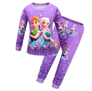 Disney Children's Frozen Pajamas Set Kids Baby Girl Spring Autumn Pajamas Pajama Kids Elsa Sleepwear Clothes Set Christmas Gift X2668682