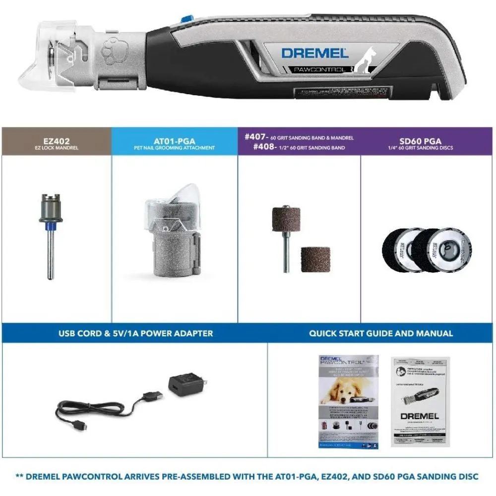 Dremel 7760-PGK 3.6V Pet Grooming Cordless Kit