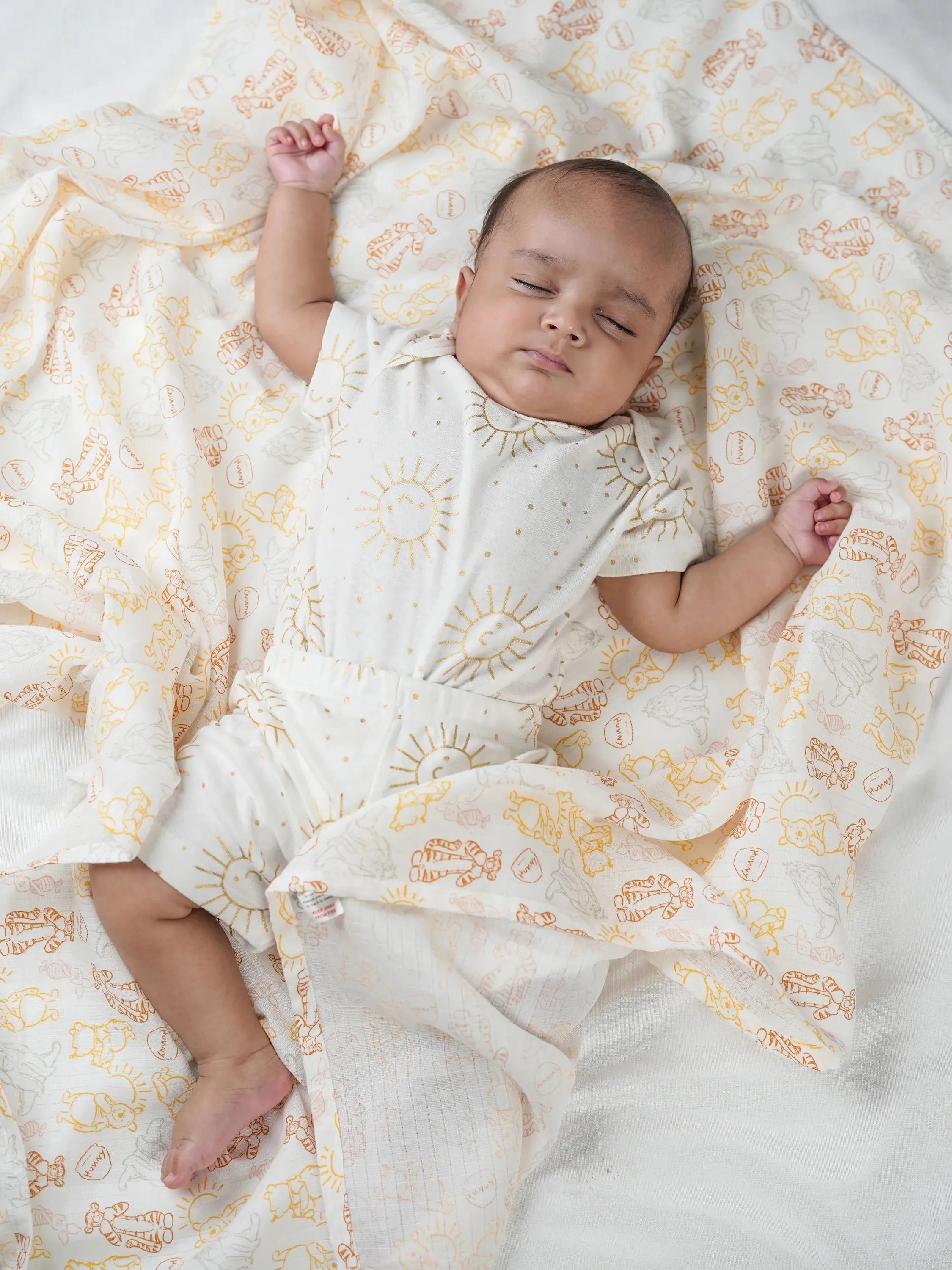 FETO COTTON MUSLIN SWADLE WRAP - HUNNY