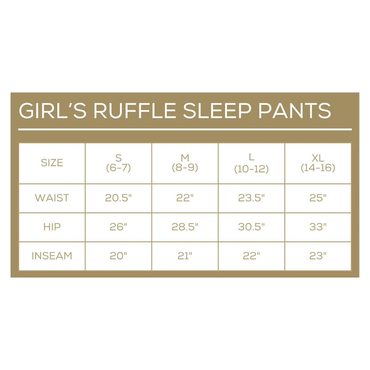 Girl's Nutcracker Ruffle Sleep Pants Large (10-12)