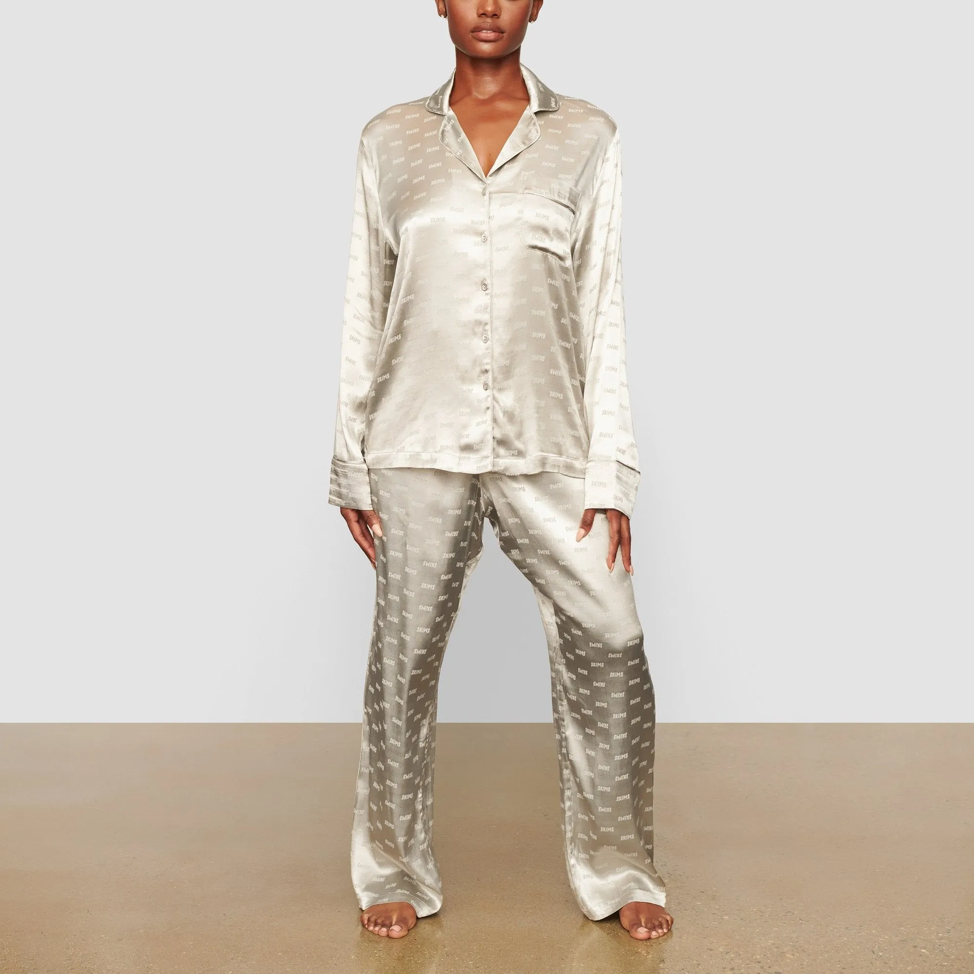 JACQUARD SLEEP PANT | TALC