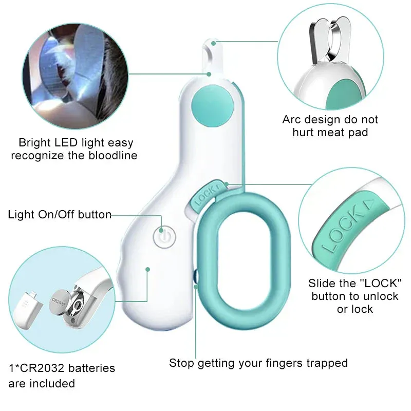 LED Pet Nail Clippers - Enhanced