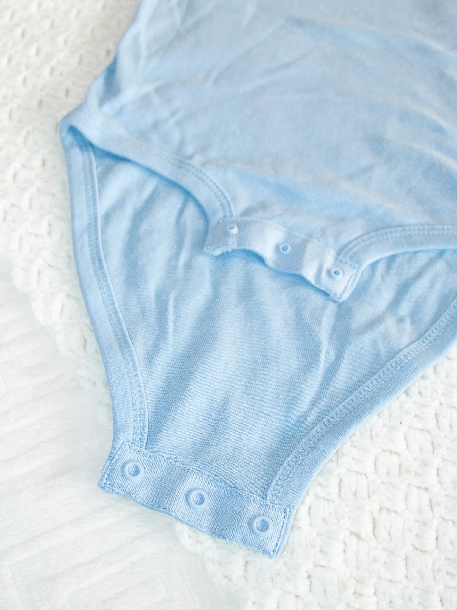 Little Love Monogram Onesie - Light Blue