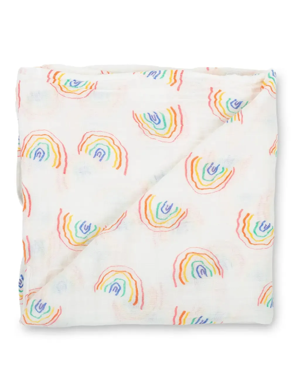 LollyBanks Somewhere Over the Rainbow Baby Swaddle Blanket