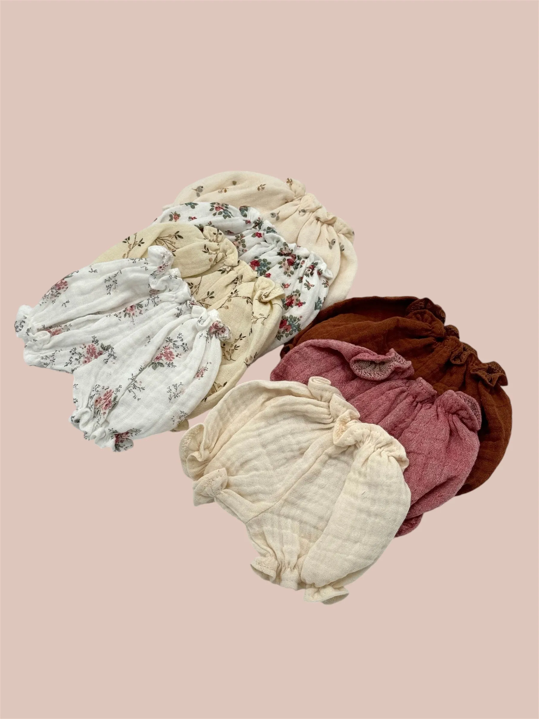 Minikane Doll Clothes | Muslin Bloomers - Rose