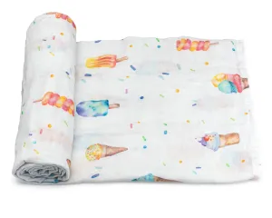 Muslin Swaddle Blanket - Ice Cream