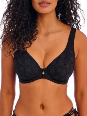 Nomad Nights High Apex Bikini Top - Black