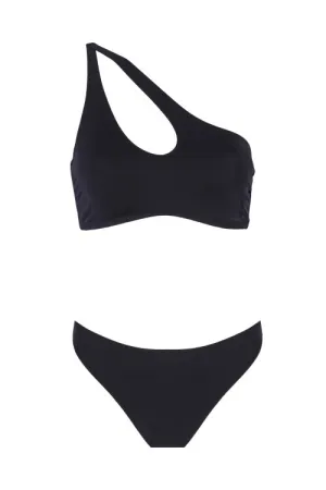 One Shoulder Bikini - Black