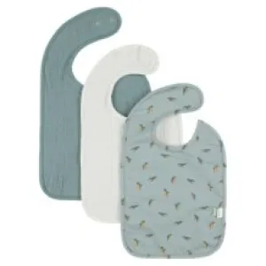 Organic Bib 3 Pack Peppy Penguins