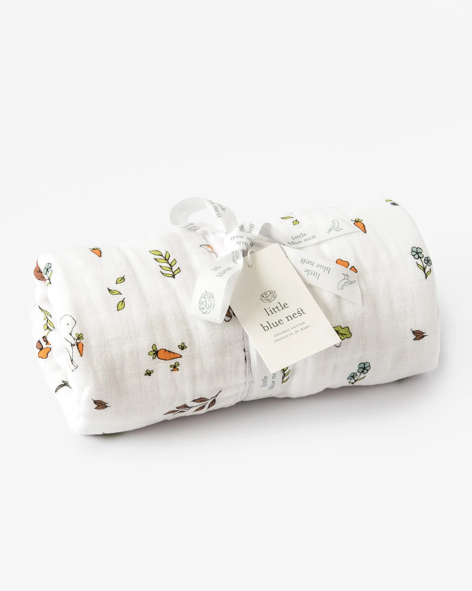 Organic cotton muslin baby sleeping bag 1.5 tog - Woodland