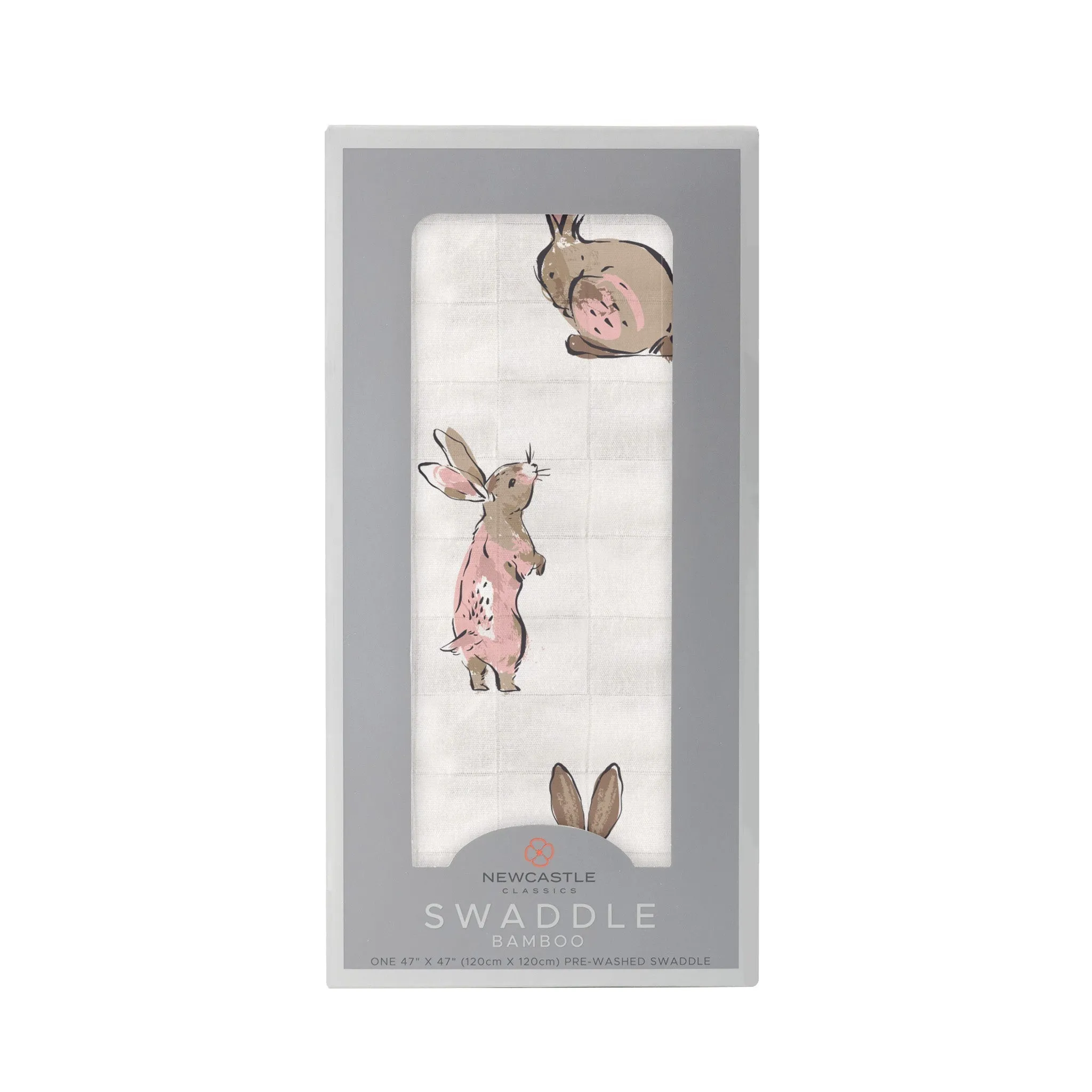 Powder Pink Bunnies Swaddle