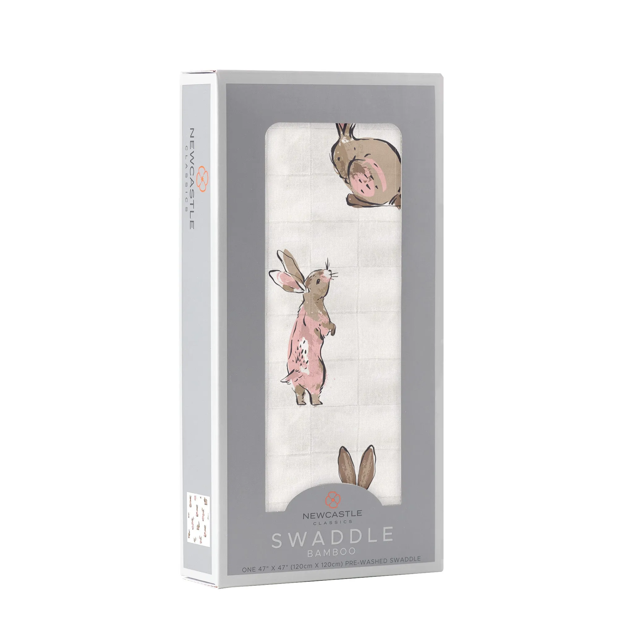 Powder Pink Bunnies Swaddle