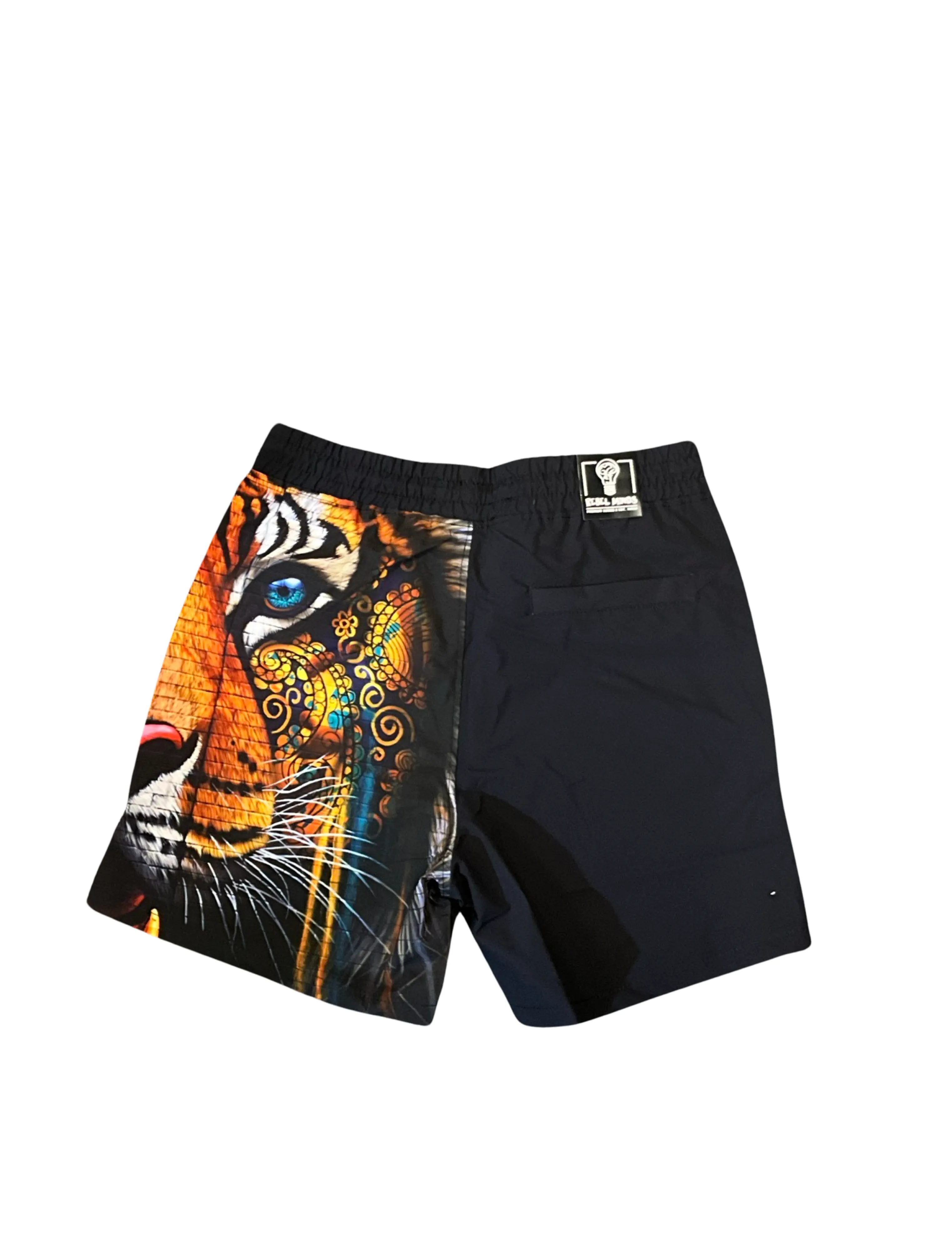 Rebel Minds Wild Tiger Board Short- Black