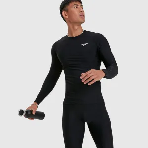 Speedo Mens Eco LS Rash Top - Black