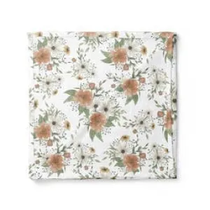 Spring Blossom Swaddle White